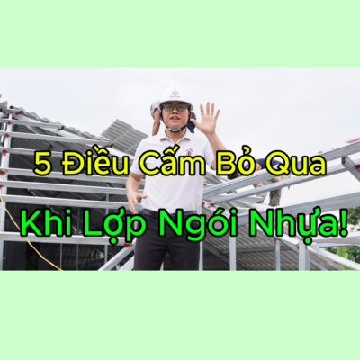 5 lưu ý khi lợp ngói nhựa