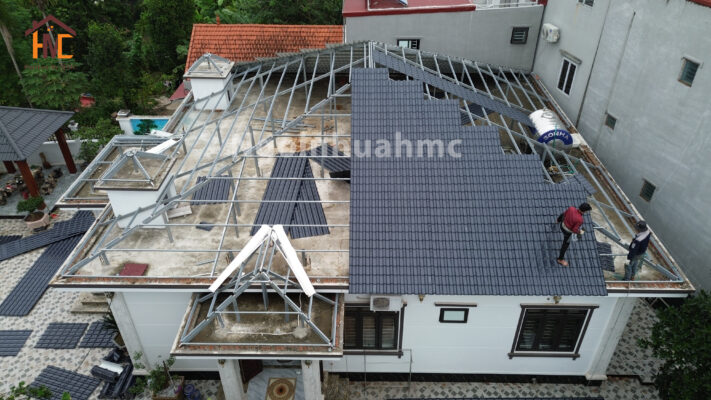 hướng dân thi công ngói nhựa
