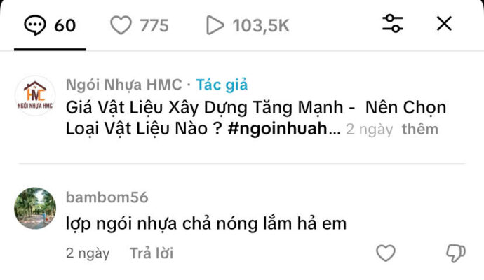 phản hồi của khách hàng
