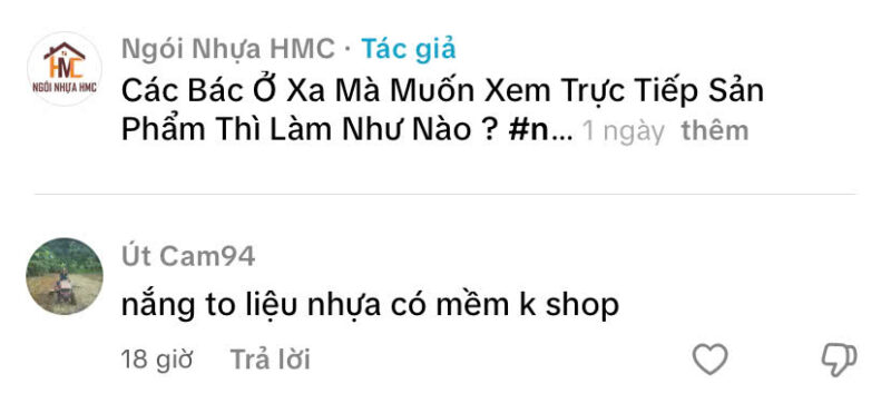 phản hồi của khách hàng