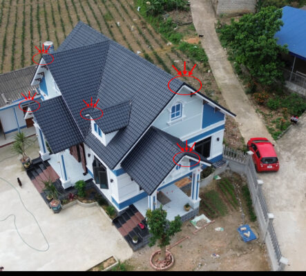 phụ kiện ngói nhựa nhập khẩu mái thái