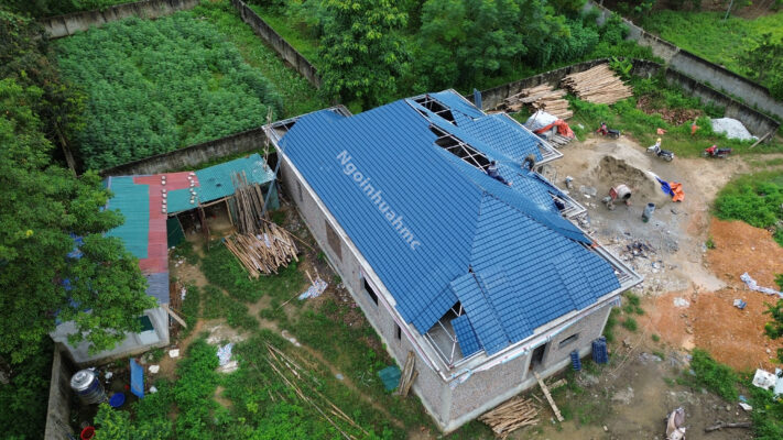 ngói nhựa giảm tải trọng mái nhà
