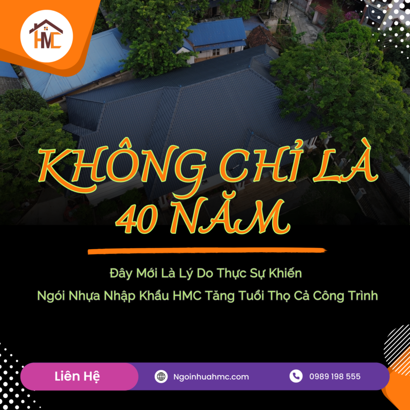 ngói nhựa hmc tăng tuổi thọ cả công trình