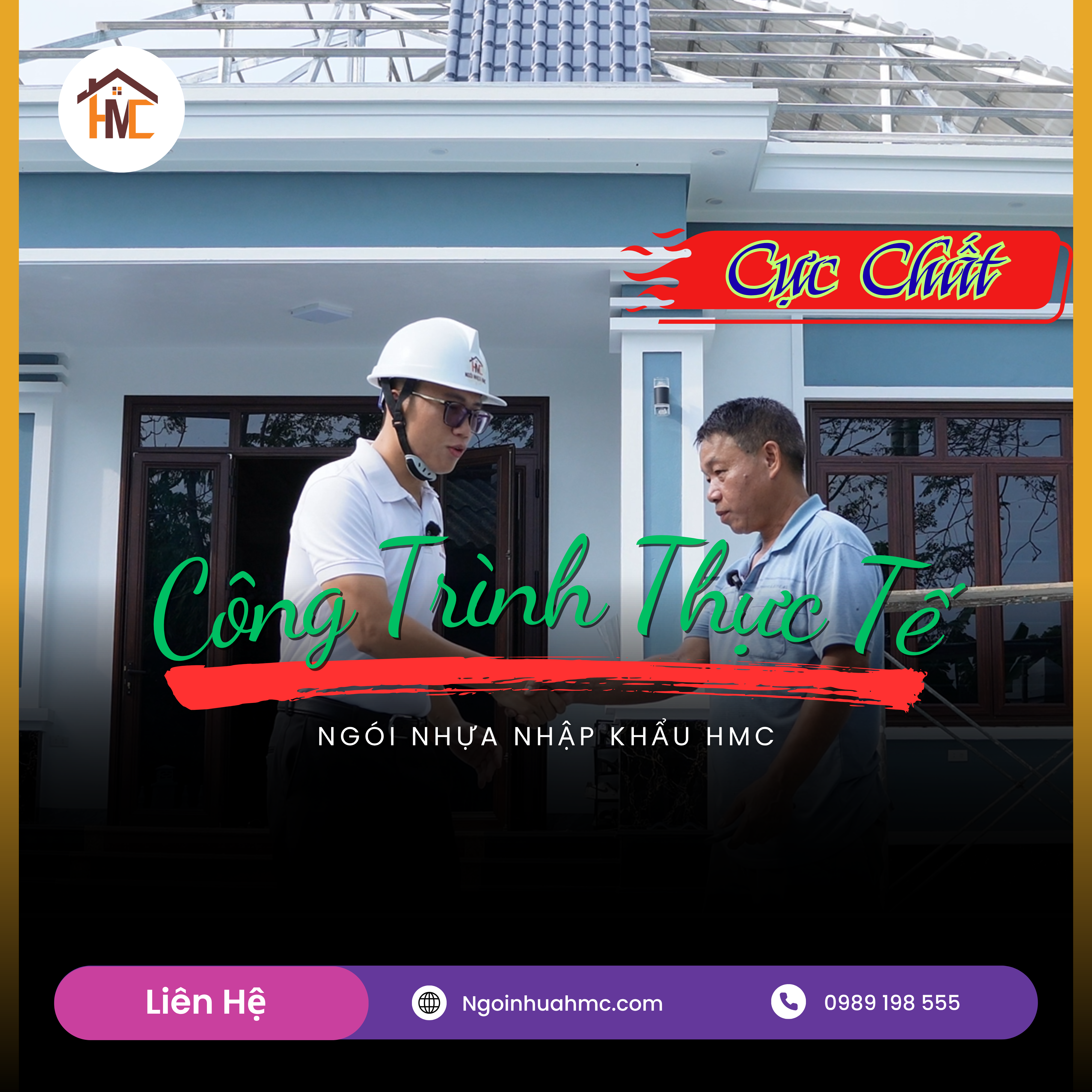 công trình ngói nhựa hmc