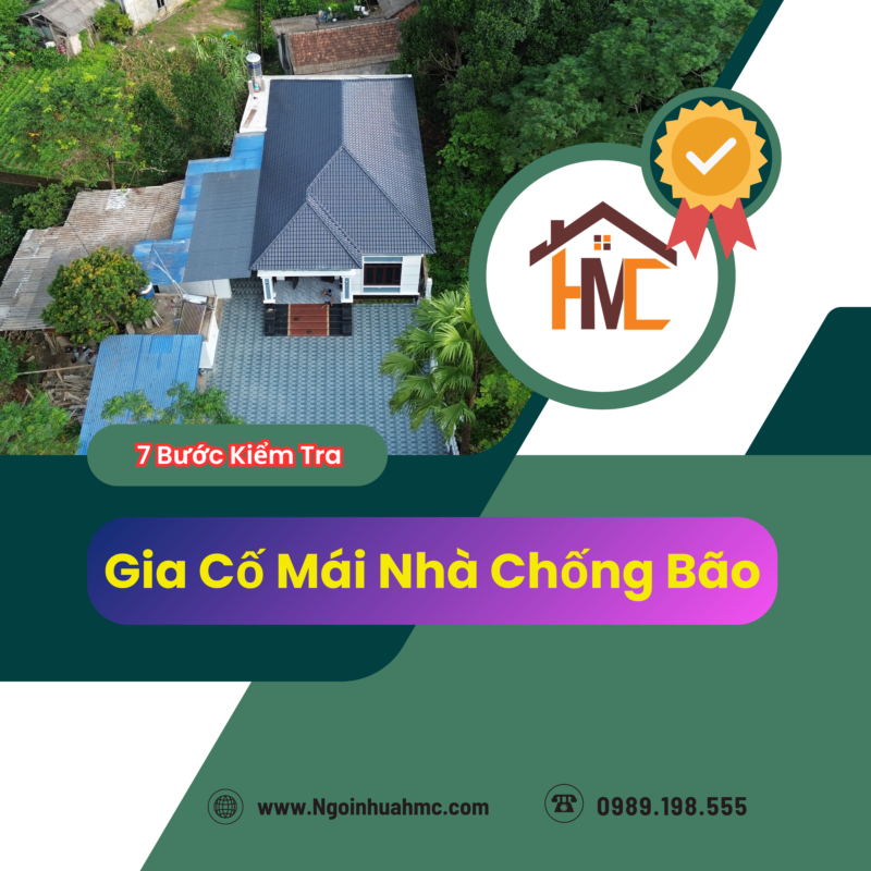 kiểm tra mái nhà chống bão