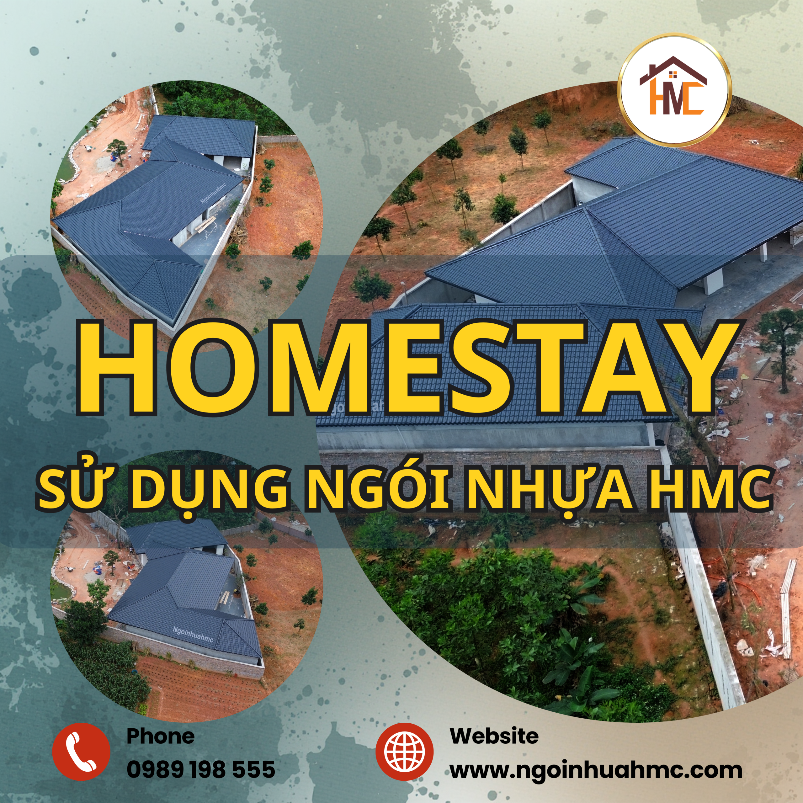 homstay ở Vĩnh Phúc Lợp Ngói Nhựa HMC