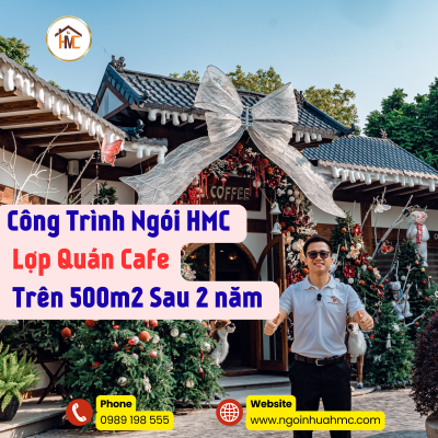 quán cafe lợp ngói nhựa HMC