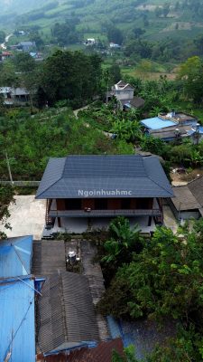 Nhà sàn sử dụng ngói nhựa