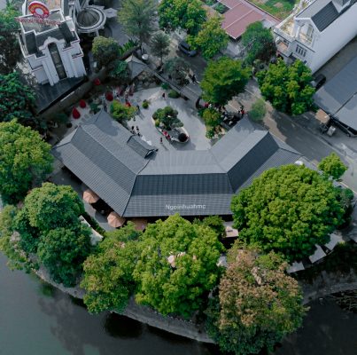 quán cafe lợp ngói nhựa HMC