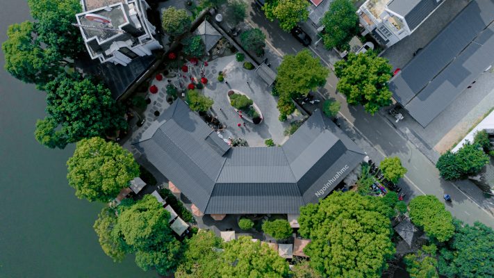 quán cafe lợp ngói nhựa HMC